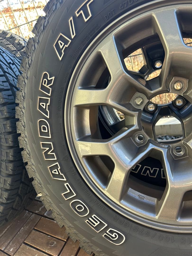 ジオランダーAT 215/75R15 ジムニーシエラ純正ホイール付き