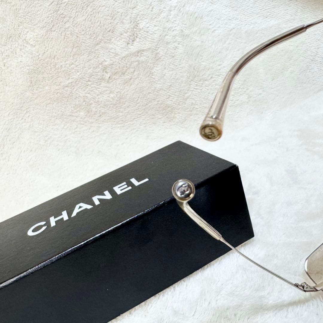 良品☆ CHANEL サングラス　グラデーション　リムレス　ココマーク　4017