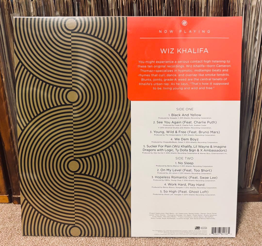 新品未開封 Wiz Khalifa ブルー・ヴァイナル仕様 LP シールド