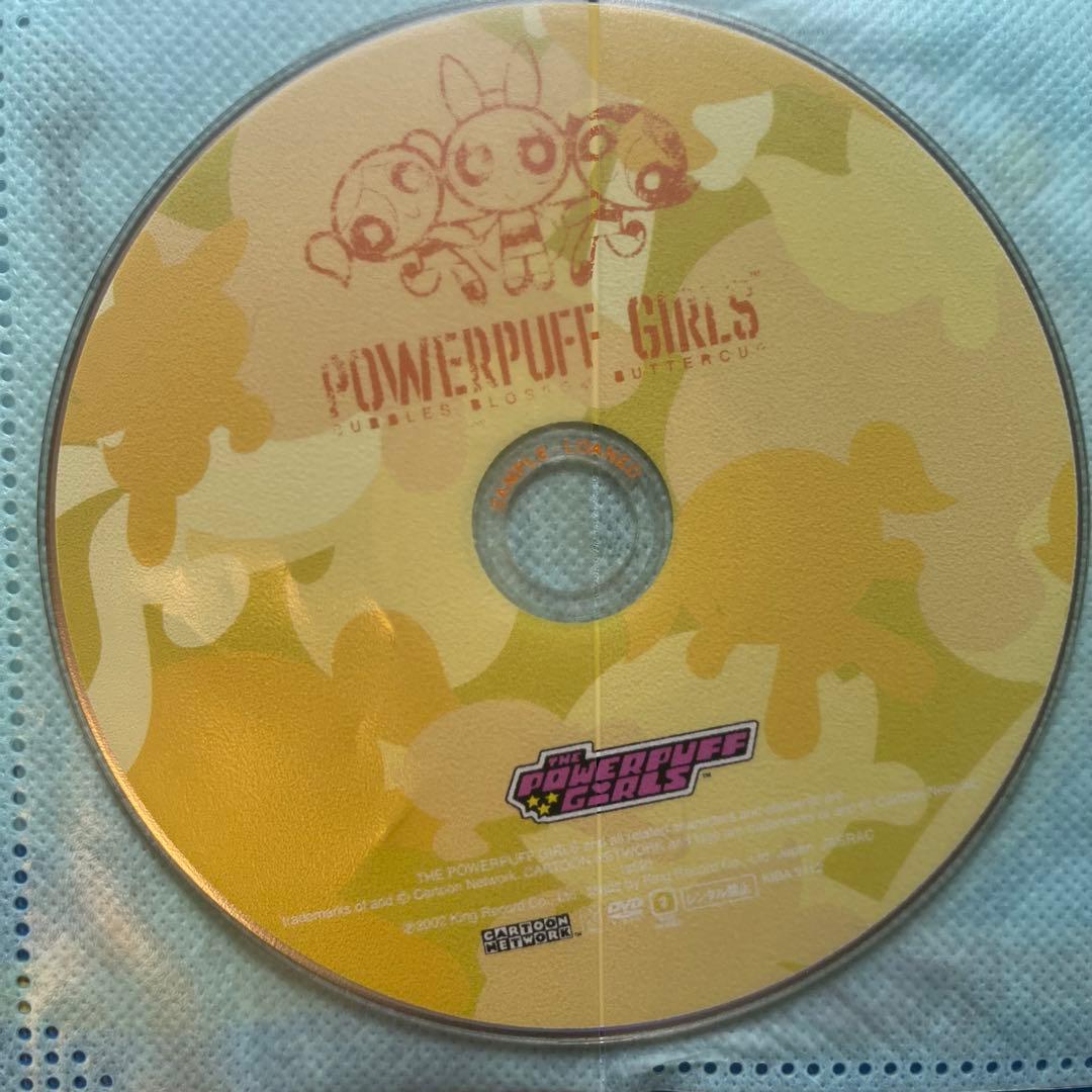 パワーパフガールズバターカップ　DVD BOX のDVDとケース＋グッズ