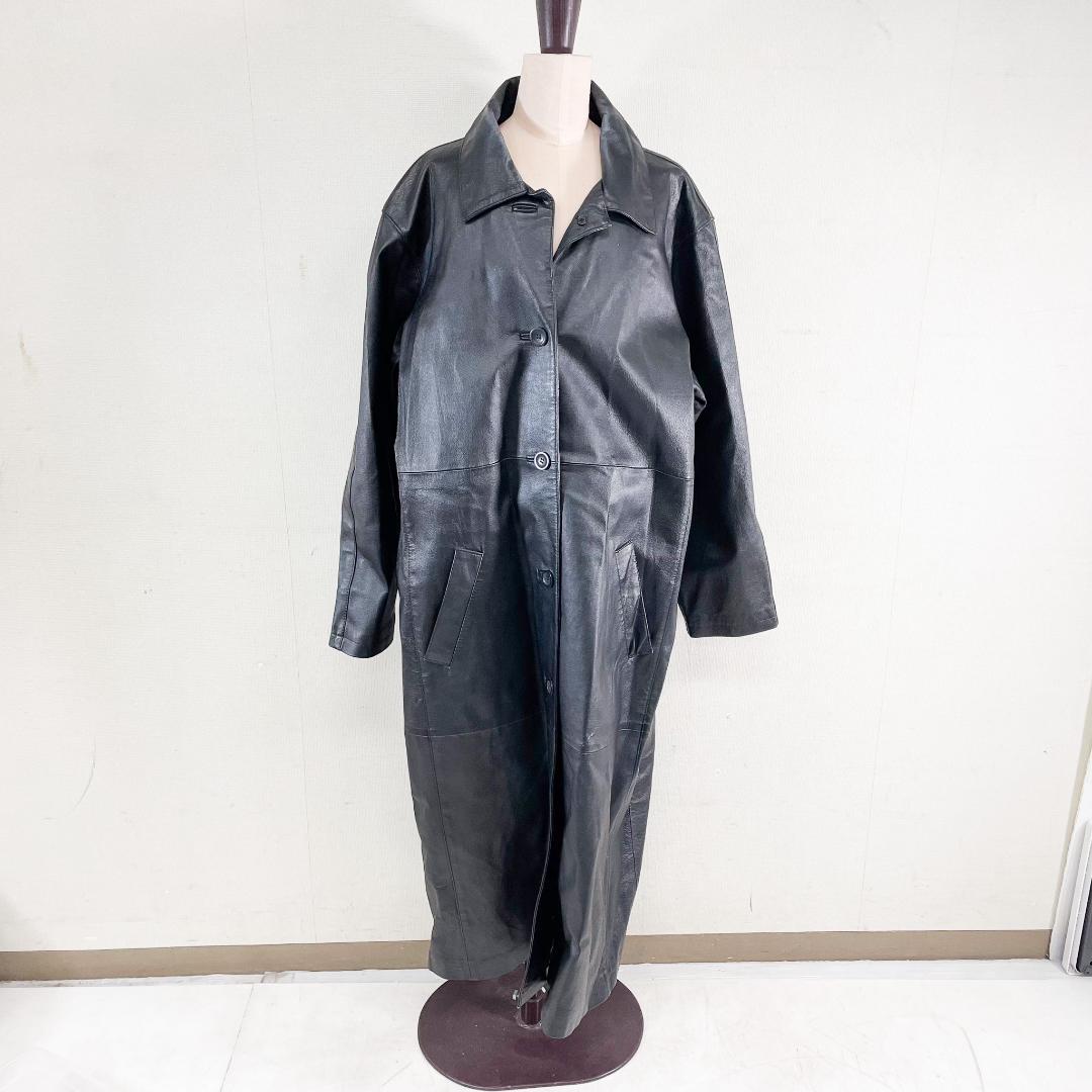 BrandonThomas レザー ロングコート サイズM CO4461