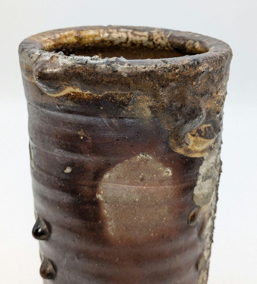 赤畠太 備前焼 窯変花入 合箱 花瓶 花器 フラワーベース 花生 茶道具 華道具