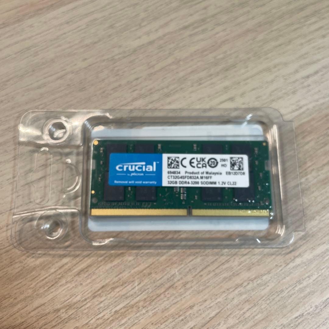 Crucial ノートPC用メモリ 32GB CT32G4SFD832A