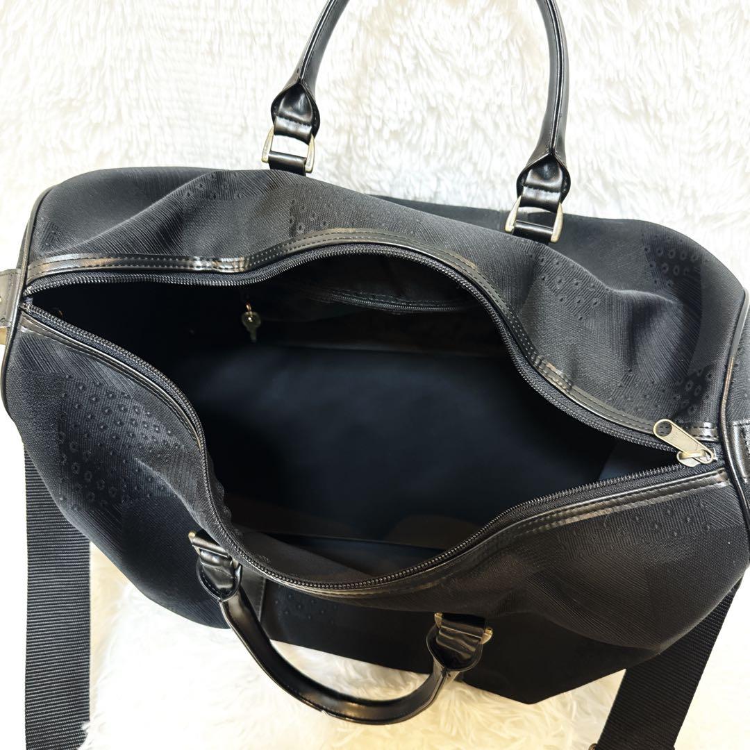 KENZO ケンゾー ボストンバッグ ブラック レザー ショルダー 2way