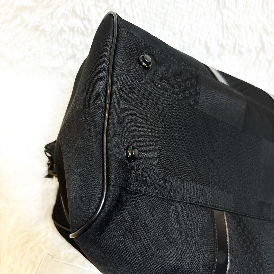 KENZO ケンゾー ボストンバッグ ブラック レザー ショルダー 2way