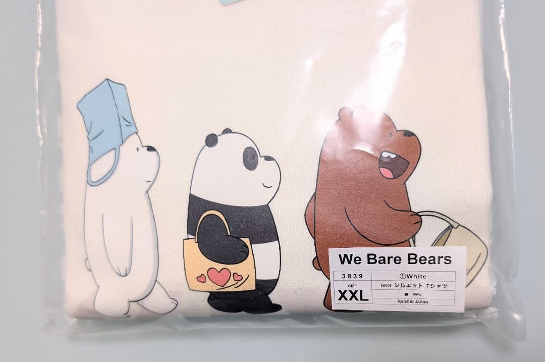EGDE 『WE BARE BEARS』BIG Tシャツ XXL White