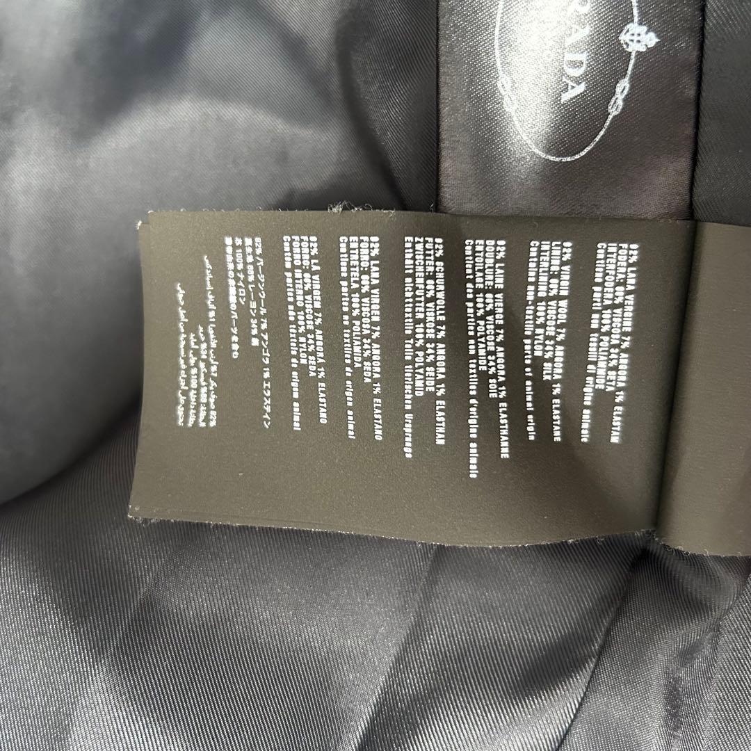 極美品 PRADA コート レディース レッド ブラック
