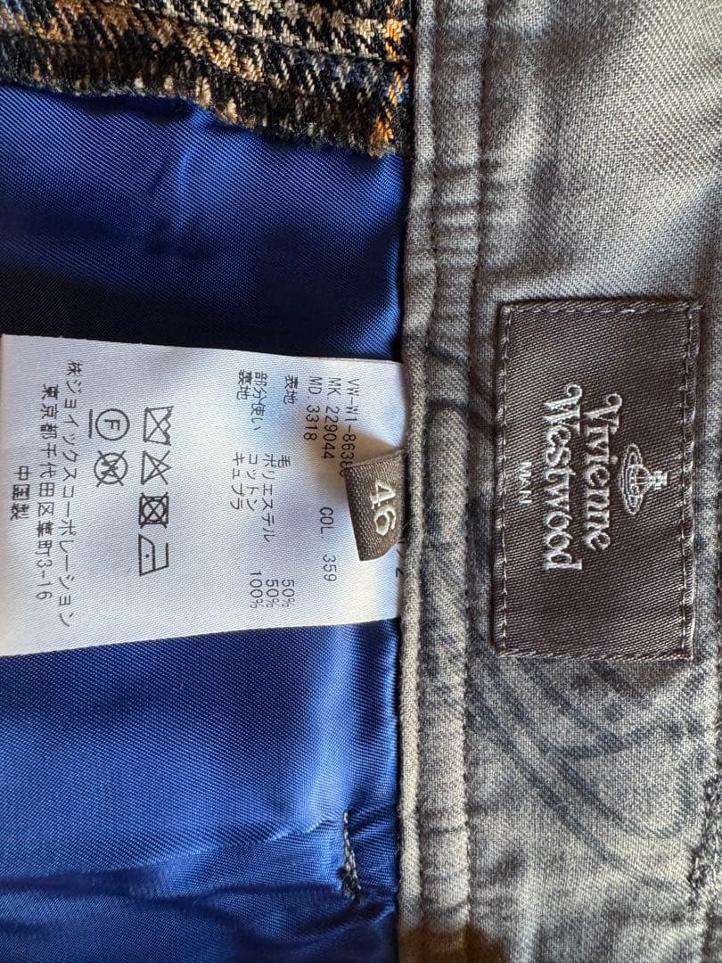 Vivienne Westwood MAN 千鳥格子柄 wool pants