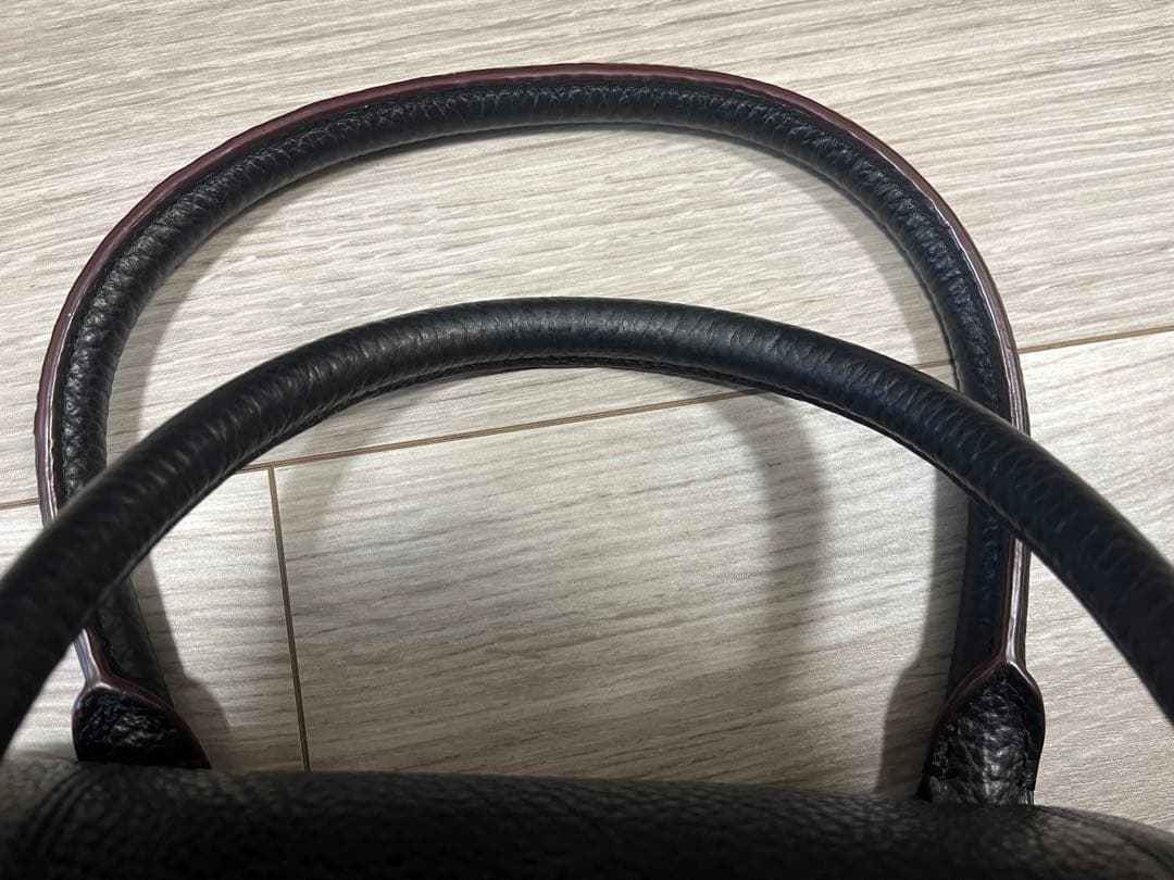 【美品】コーチ COACH レザー ボストンバッグ ブラック