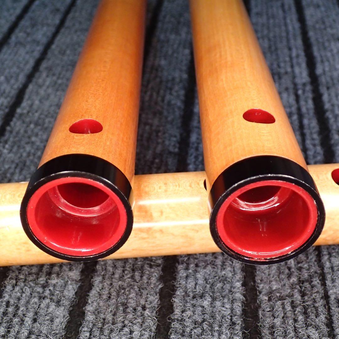 尺八 ワダ楽器 蝴蝶 (楓)七孔尺八のセット