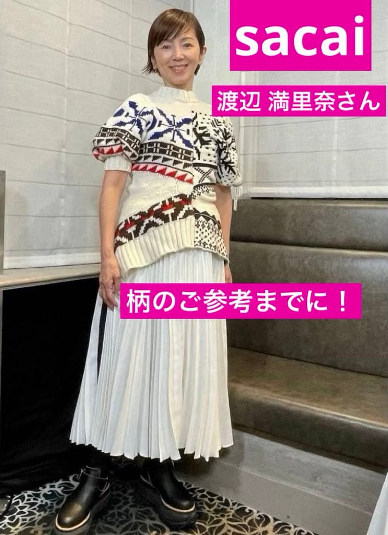 2024年 【未使用に近い美品】★sacai サカイ★プリーツ カットソー