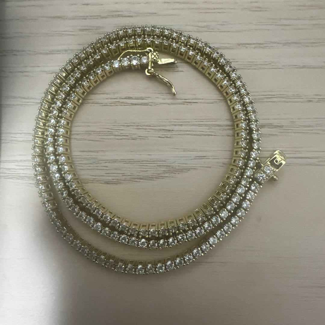 Glitter ゴールドテニスチェーン2mm46cm