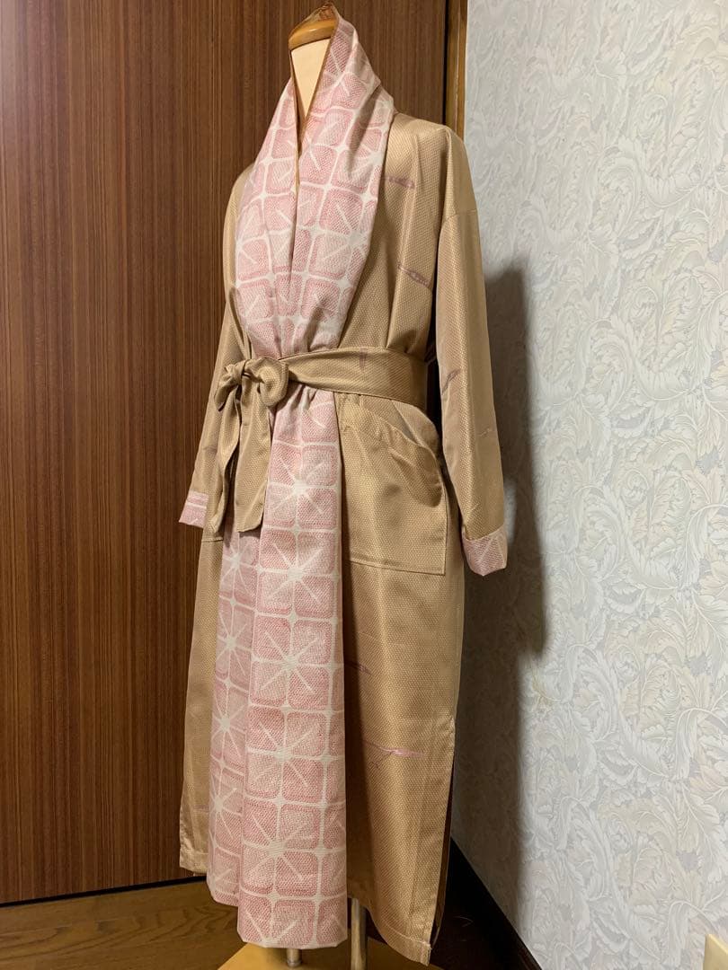 着物リメイク、ロングコート