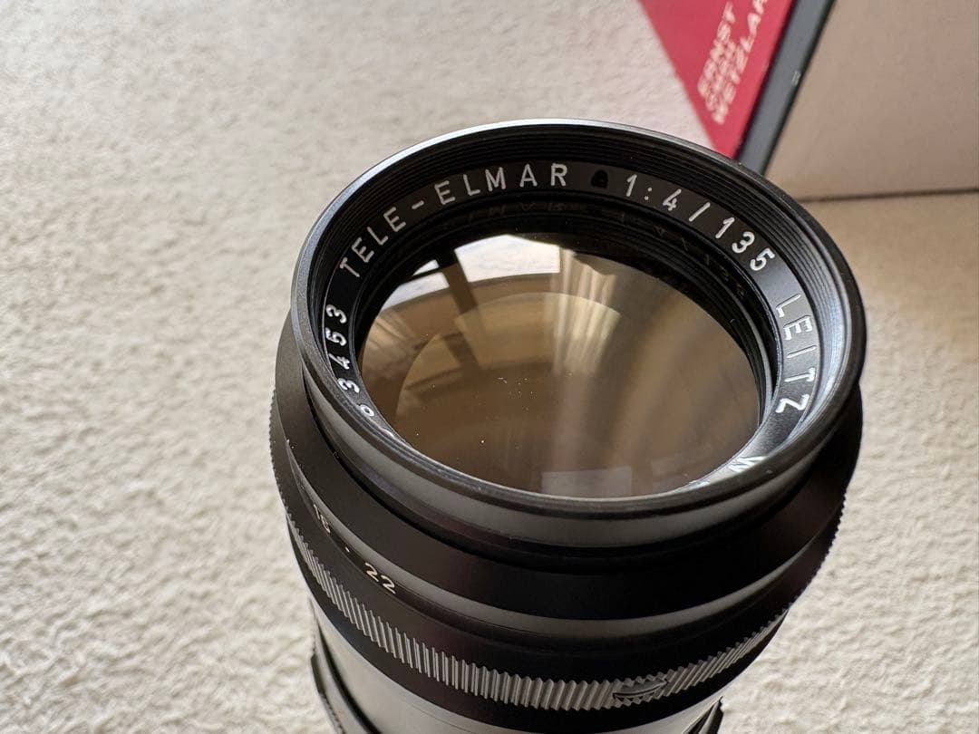 最終価格 美品 元箱 フード Leica TELE ELMAR 135mm f4