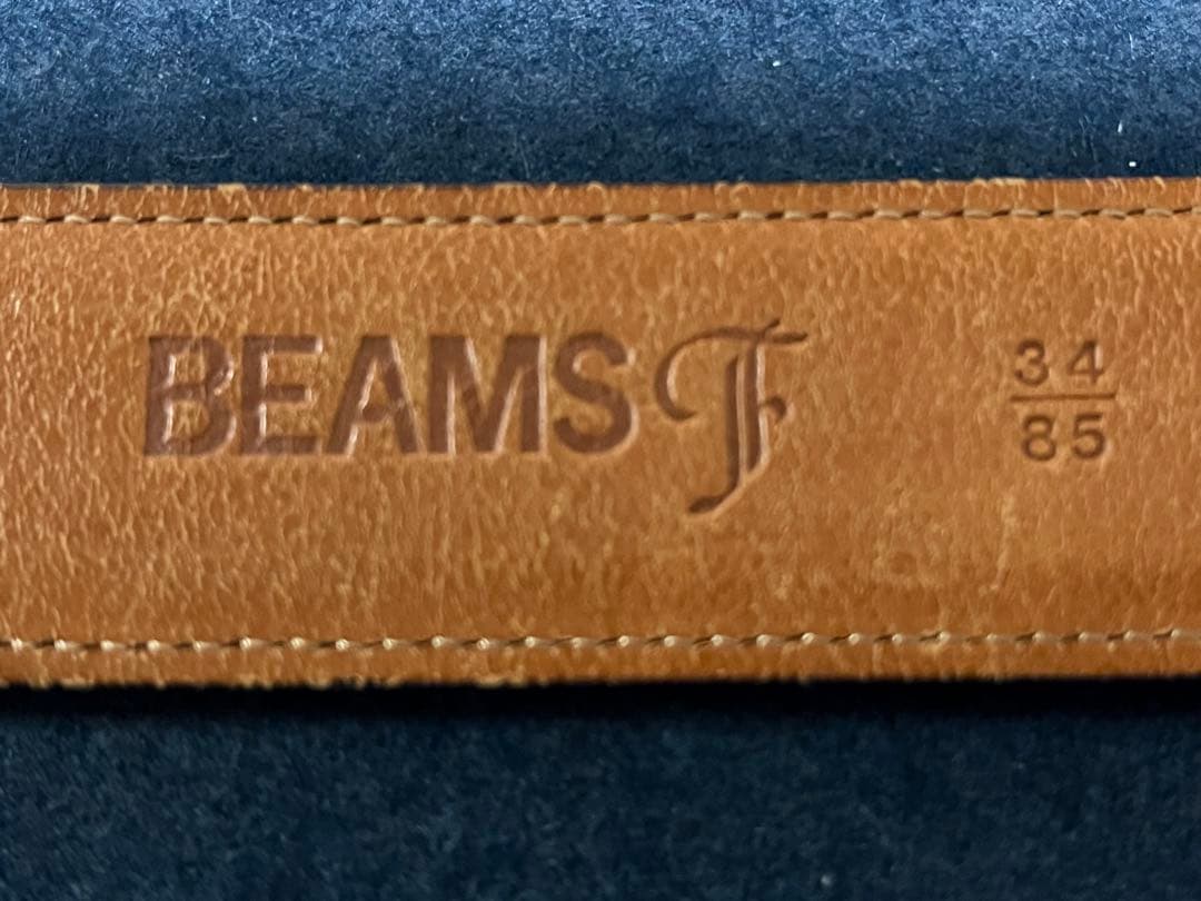 beamsF コードバン　ダークブラウン　ベルト　hand dyed