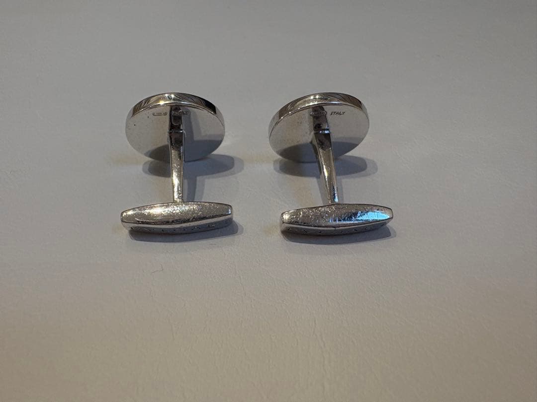 【専用箱付き】BVLGARI カフス カフリンクス オニキス シルバー