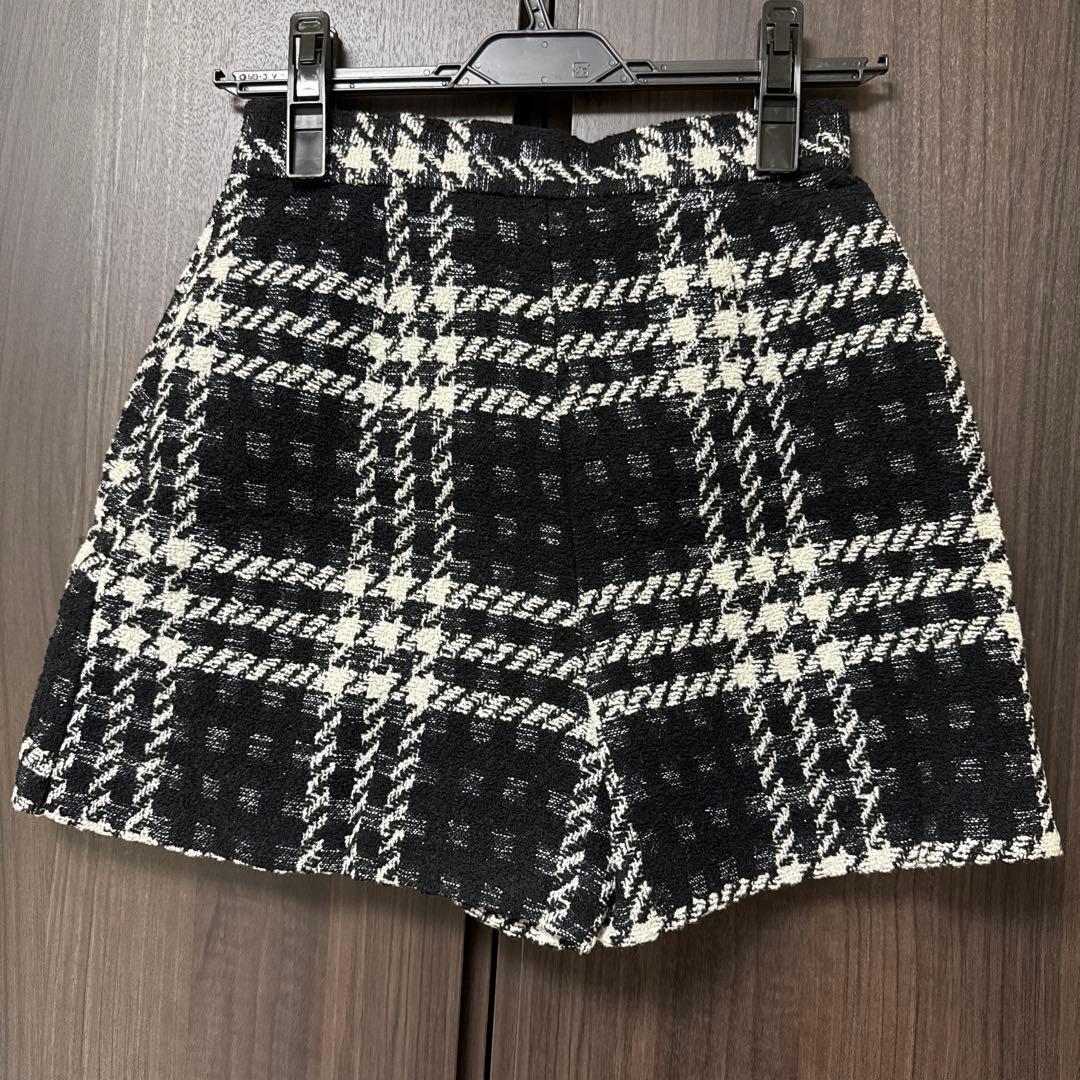 sheller ラメツイードキュロット