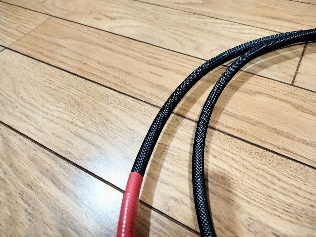 amormet装着 銅単線自作電源ケーブル 約1.5m