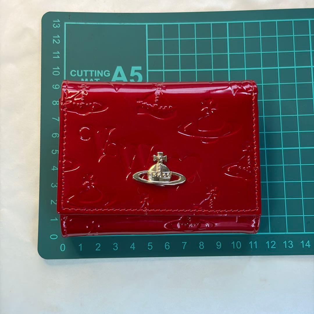 【未使用】Vivienne Westwood 三つ折財布 エナメル ガマ口