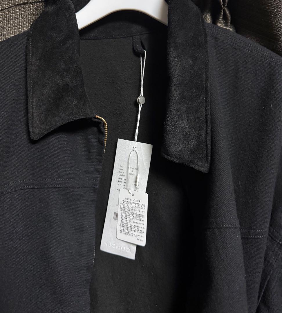 26ss comoli ブラックドリル ジップジャケット 3