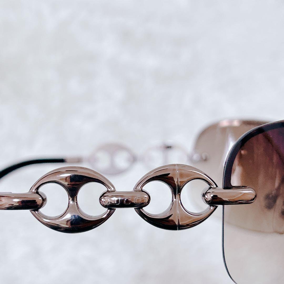 GUCCI sunglasses y2k archive リムレス チェーン