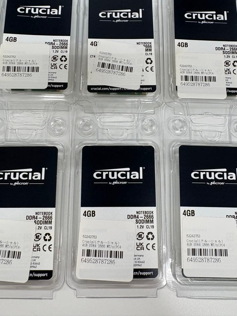【10枚セット】Crucial DDR4-2666 4GB 専用出品です。