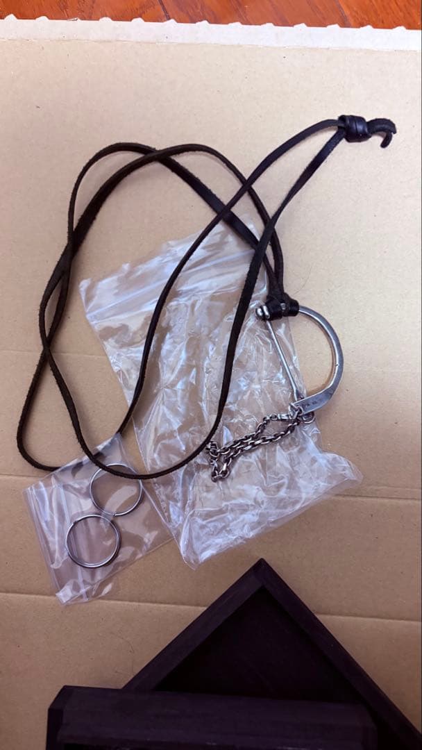 アクセサリー D-Clasp Key Ring with GUIDI Leather Code