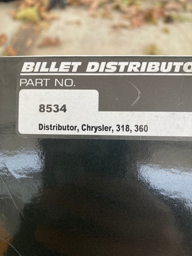 MSD Pro-Billet Distributor PN 8534 ダッジバン
