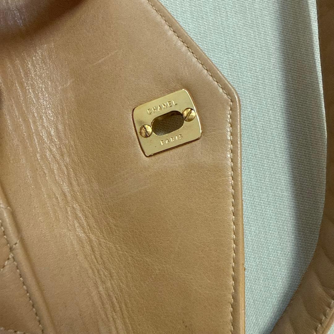 【難あり】CHANEL シャネル マトラッセ ウエストポーチ ベージュ