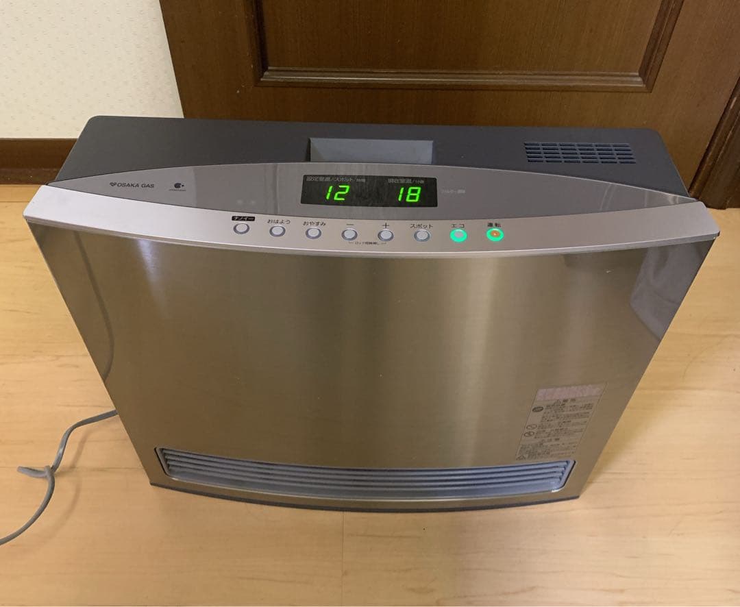 【美品】ノーリツ ナノイー搭載ガスファンヒーター（都市ガス）　GFH-4005D