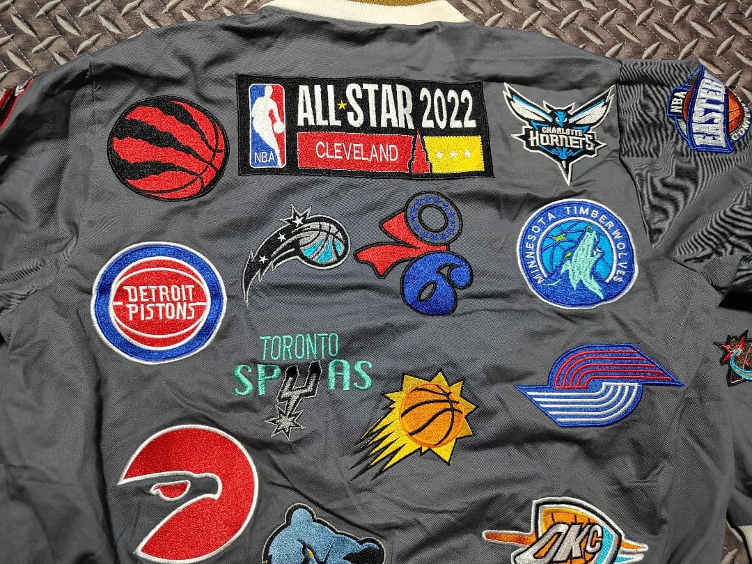JEFFHAMILTON　スタジャン　ジャケット　NBA ワッペン