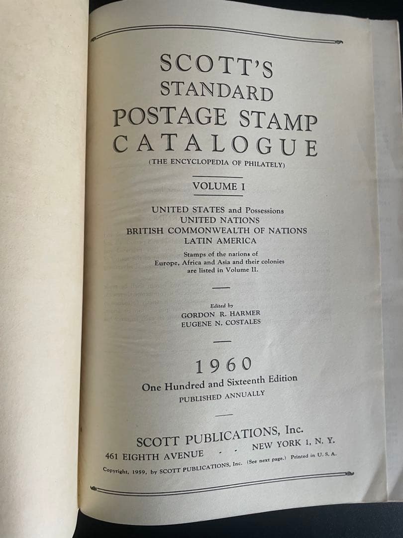 洋書 scott standard postage stamp catalogue