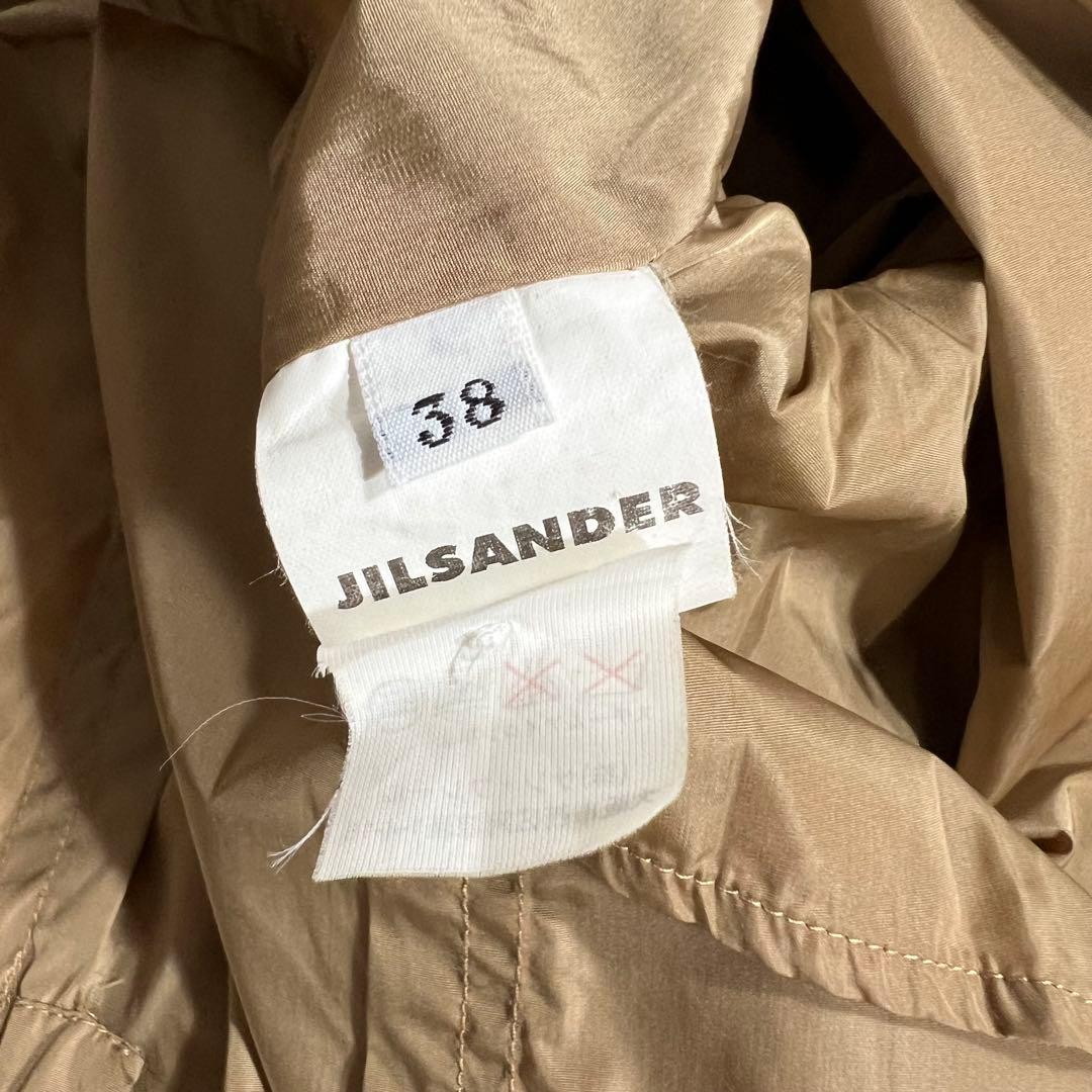 良品　JIL SANDER ジルサンダー　ナイロンコート　ロングコート　38
