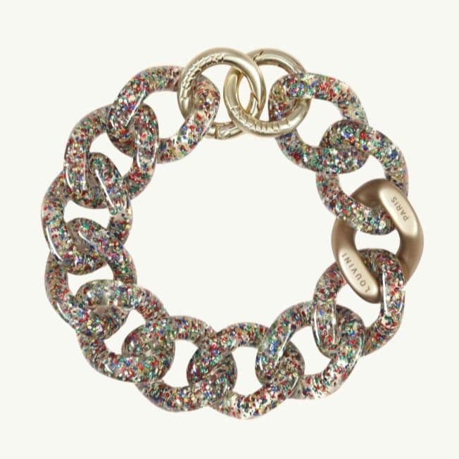 LOUVINI PARIS ハンドストラップ PETIT ZOE GLITTER