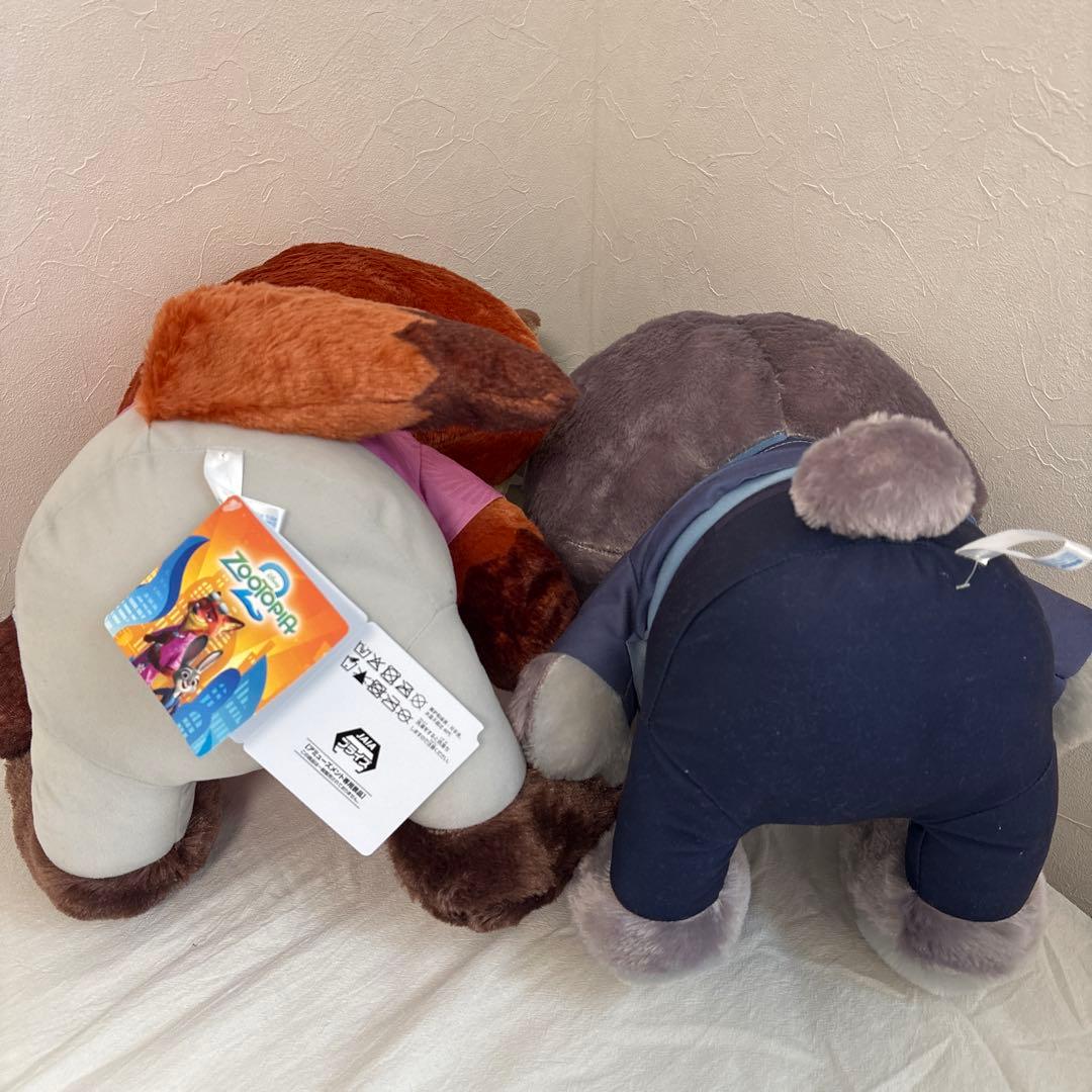 ズートピア2 スーパーラージぬいぐるみ　ニック　ジュディ　２種セット