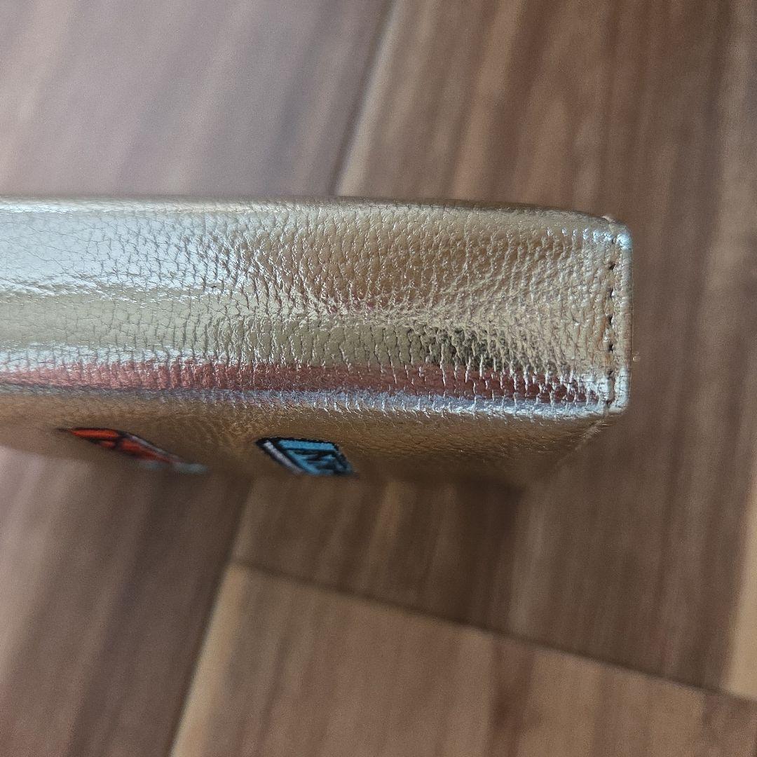 PEZ perche ear コラボジャバラ二つ折り財布 ゴールド 財布 ペッツ