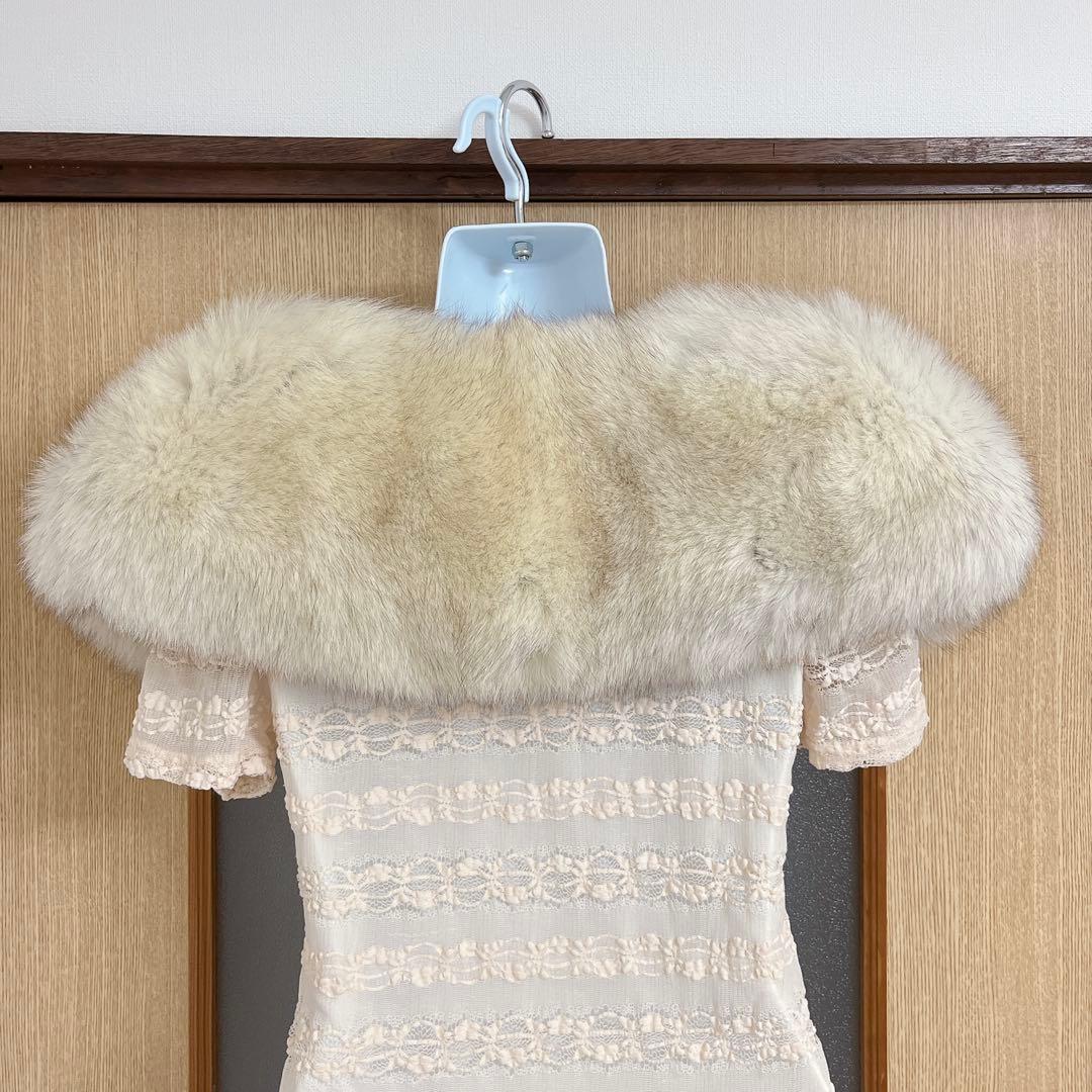 毛並美品♪SAGA FOX ブルーフォックス ファーショール