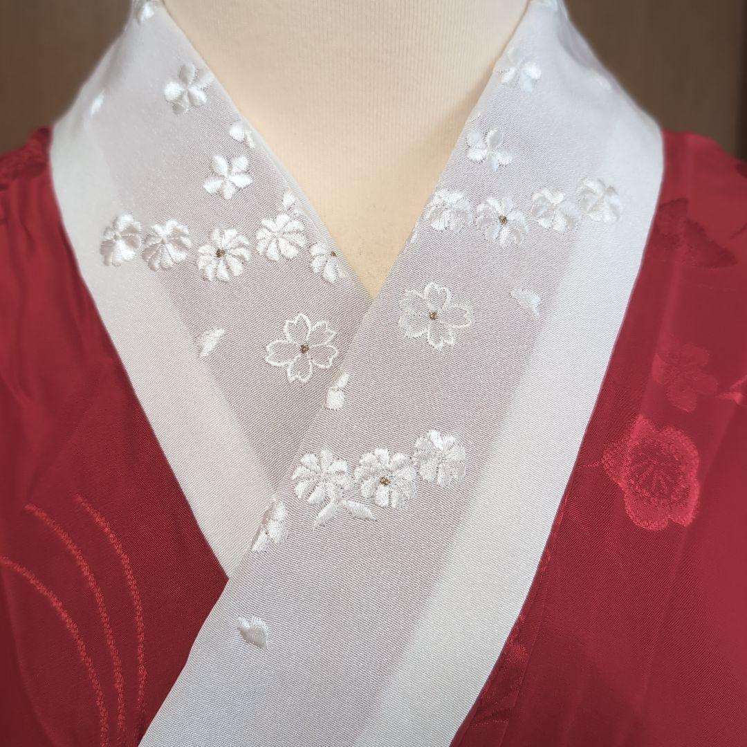 着物♪逸品 正絹 振袖 長襦袢 ♪ トールサイズ モデルサイズ 半衿付 極美品