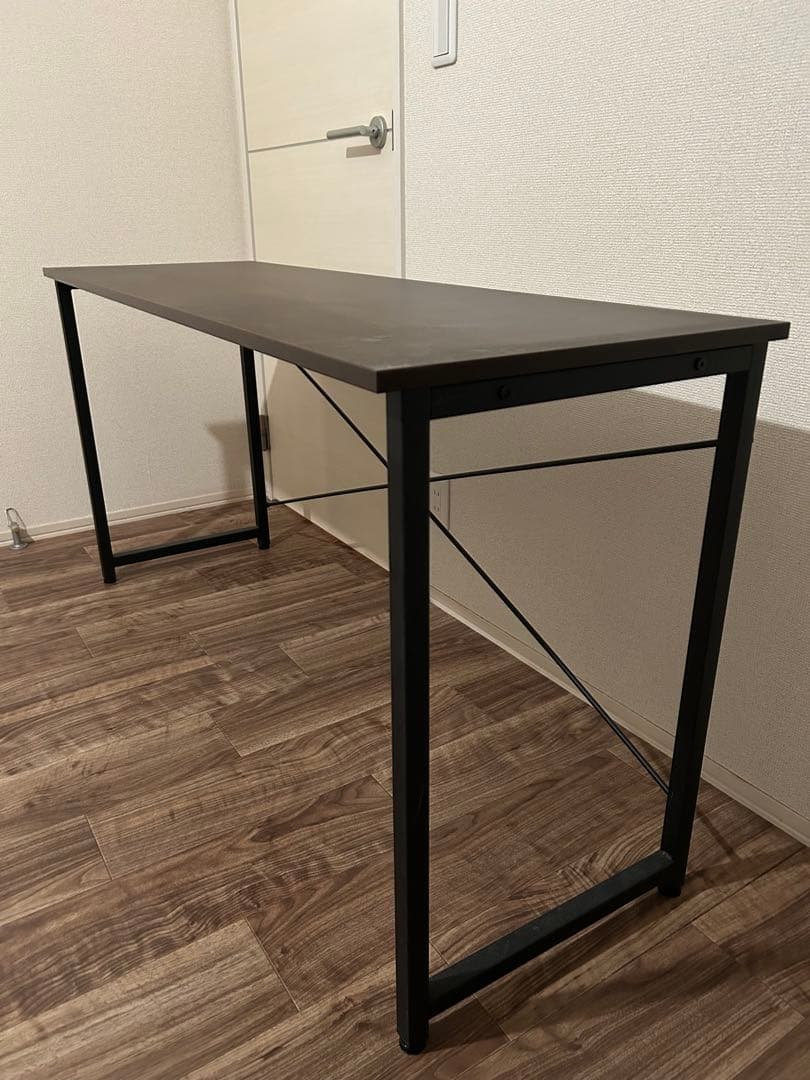 手放したいので値下げしました！ワークデスク140cm×45cmブラウン工具付き