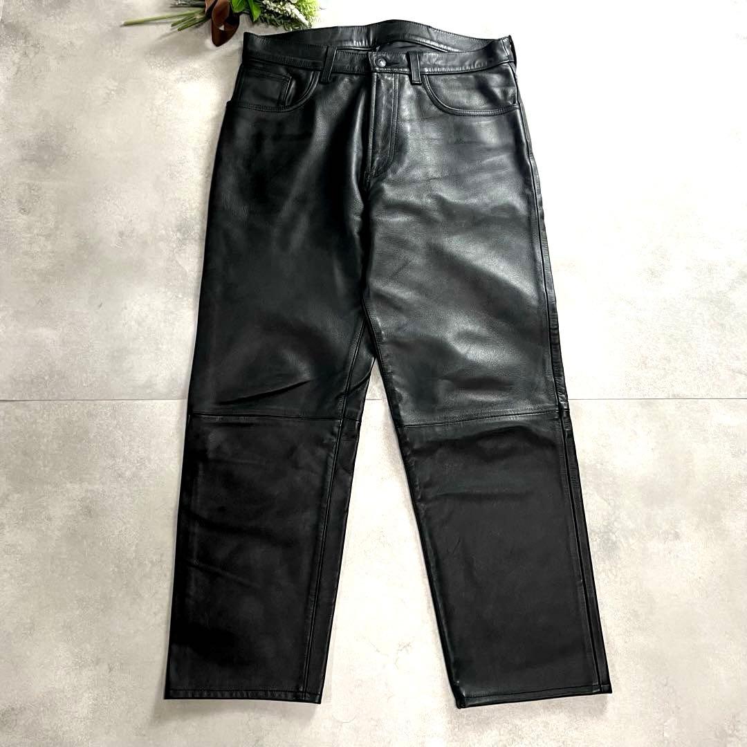 極美品 EDIFICE LA BOUCLE レザーパンツ 【高級/質感抜群】