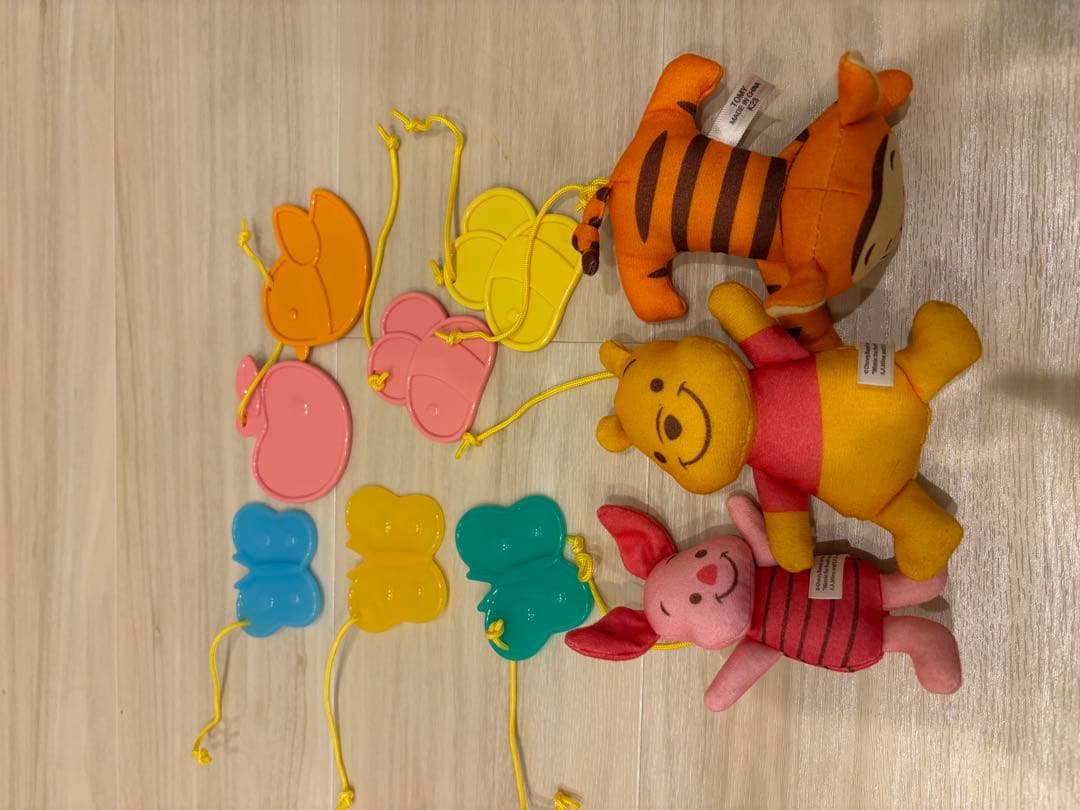 【美品】Disney baby 6WAYジム おもちゃ付き　プーメリー