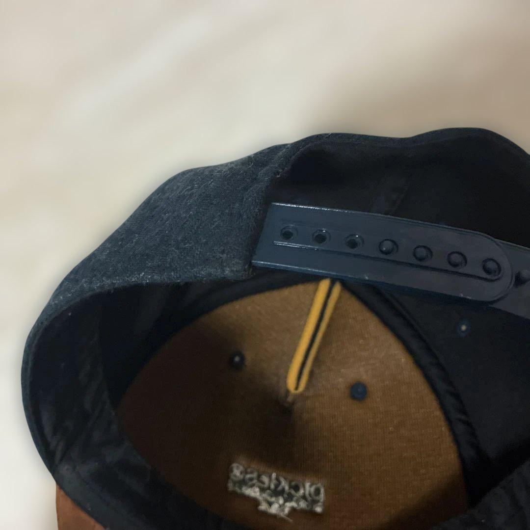 【希少】Dickiesディッキーズベースボールキャップ ツートン 紺×茶ウール調