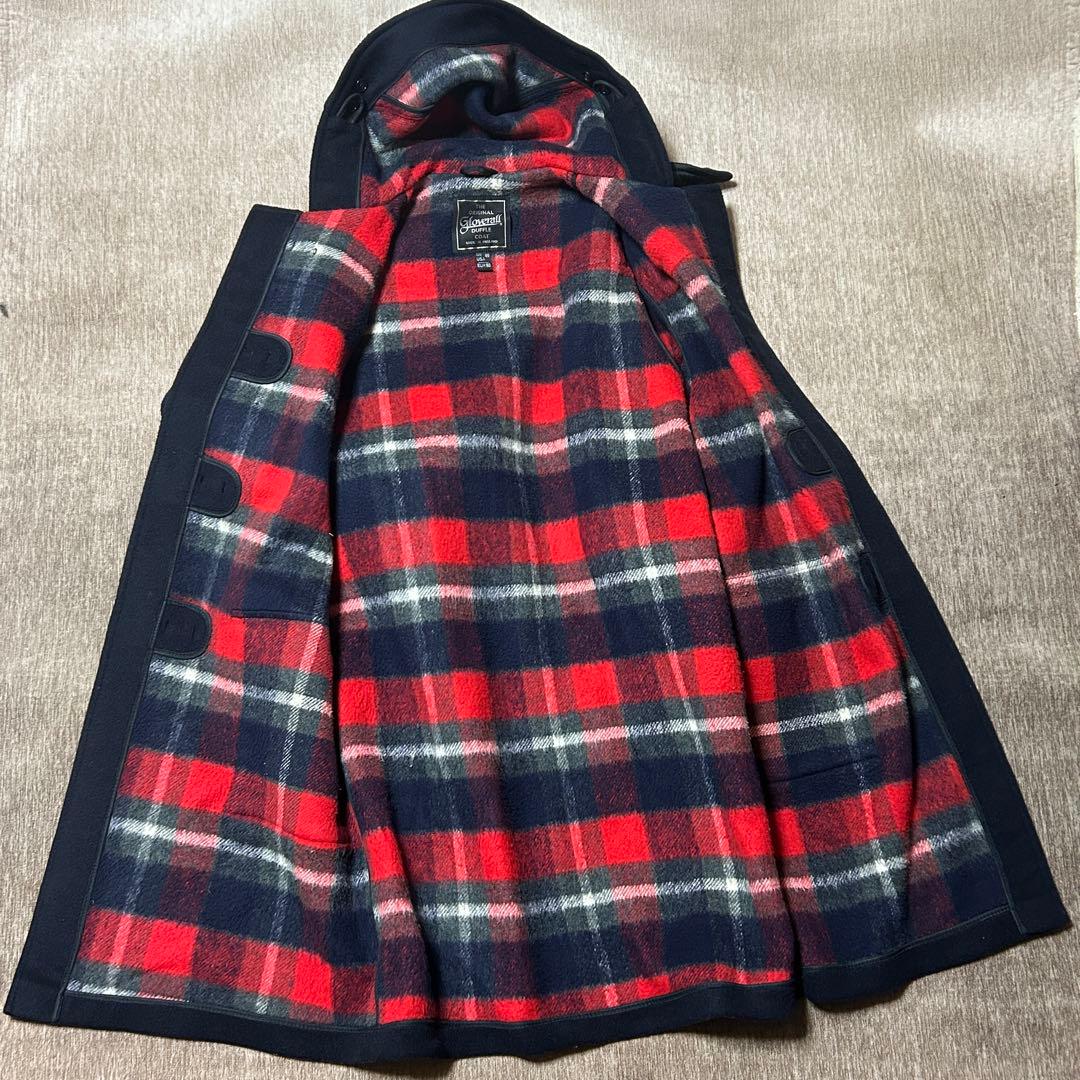 美品　Gloverall 90s ダッフルコート　XL 裏地　チェック　英国製