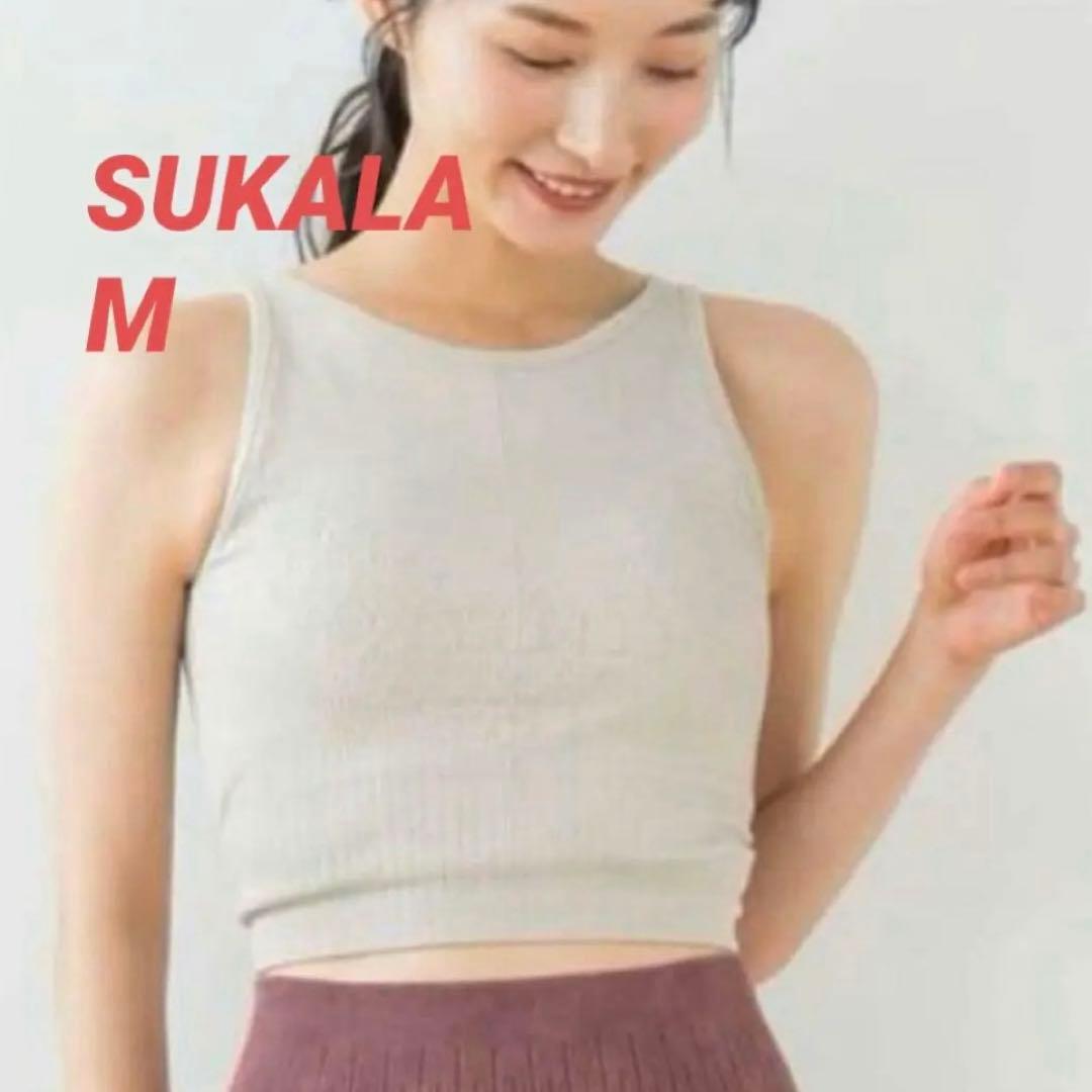 【SUKALA】アメリカンスリーブ アクティブブラトップ Mサイズ