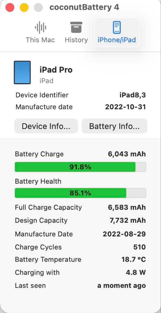【ジャンク】 iPad Pro 11 1st 256GB Wi-Fi+セルラー