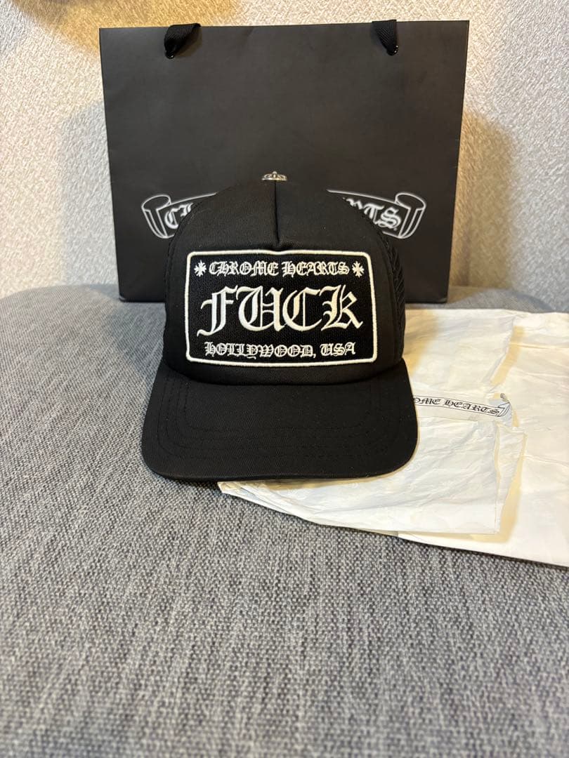 【正規品】クロムハーツキャップ　FKロゴ　ブラック