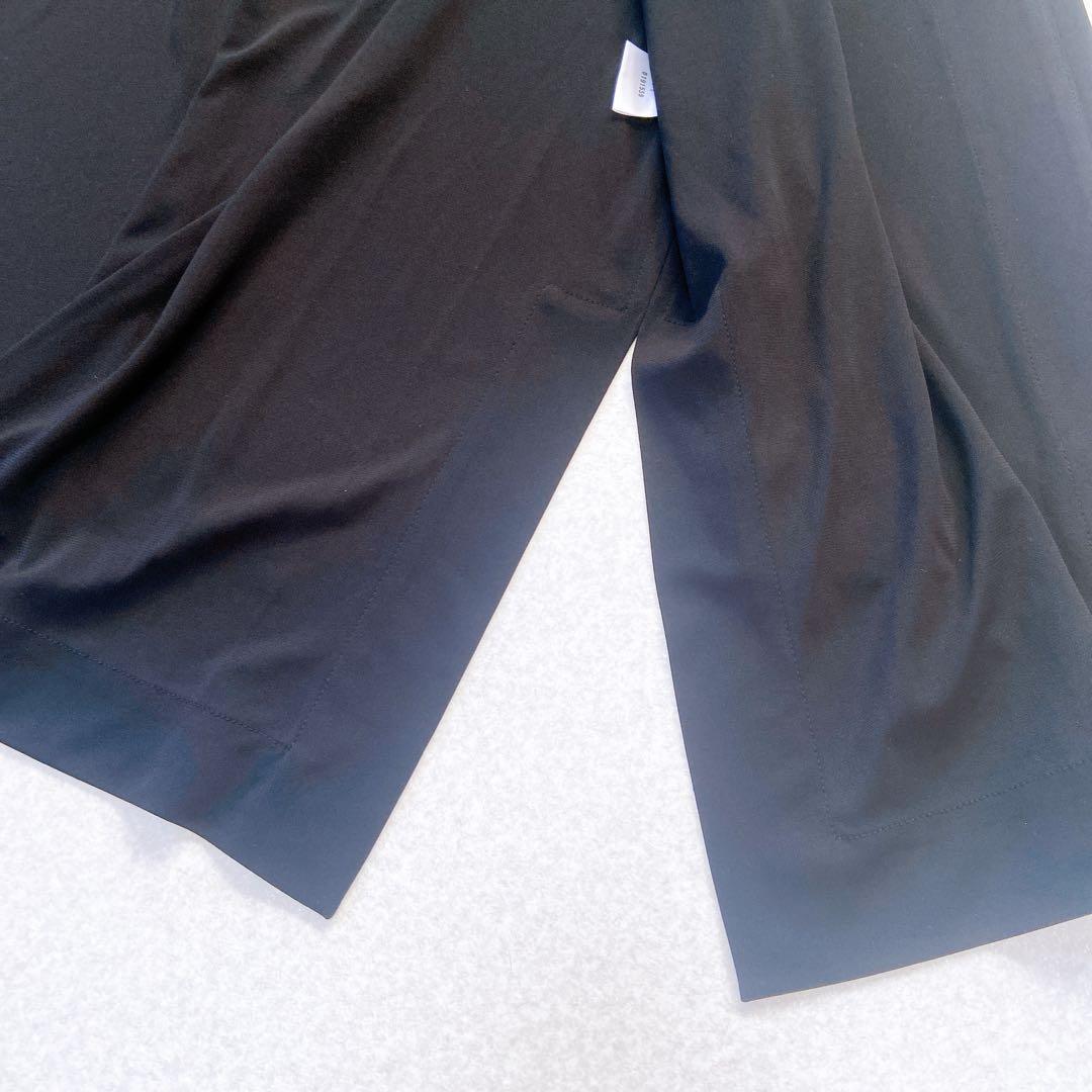 美品　レオナール　カンカン　カーディガン　ロゴボタン　黒　M