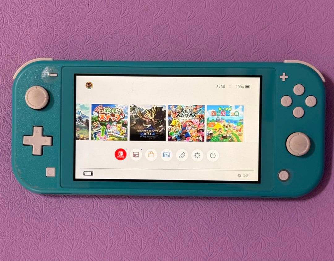 Nintendo Switch Lite ターコイズ 本体 カバー付き