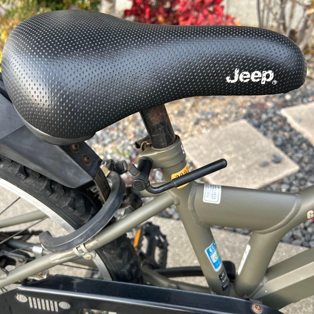 Jeep 子供用自転車 7段変速 オリーブグリーン 『直接取引き限定知多・半田』