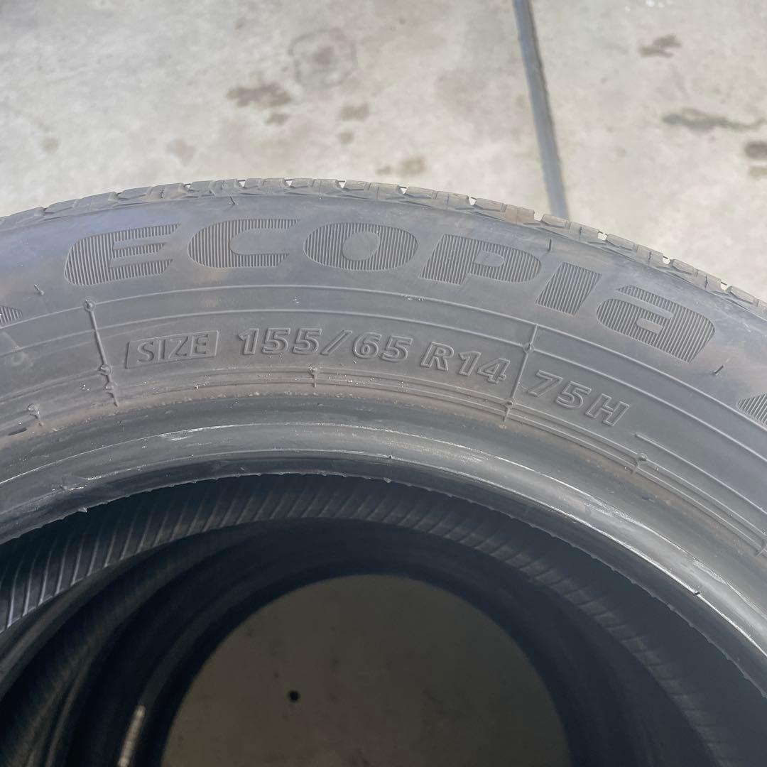 ブリジストン　エコピア155/65R14 中古4本　23年製　送料込み
